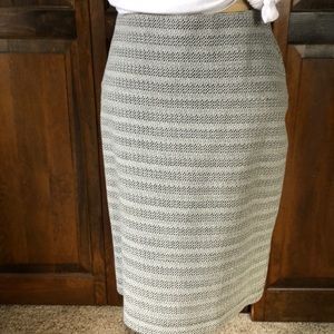 Knit pencil skirt